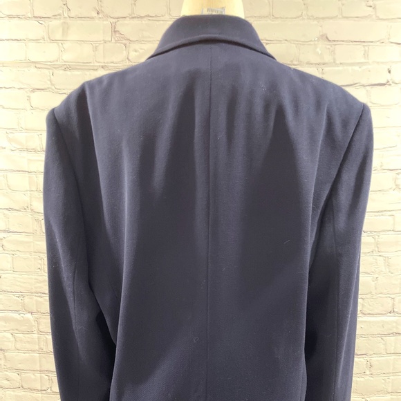 Ralph Ralph Lauren Navy blazer size 14 ~ Tailored to Style 100% Wool Made in USA - Picture 5 of 5